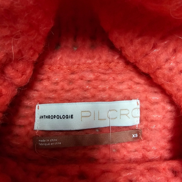 Anthropologie pilcro coral neck crop sweater xs - Picture 5 of 10